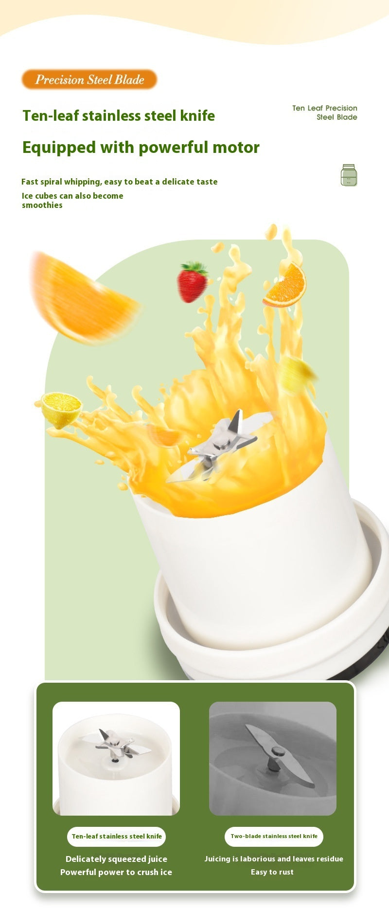 OSTMARS Juicer Portable Fruit Blender