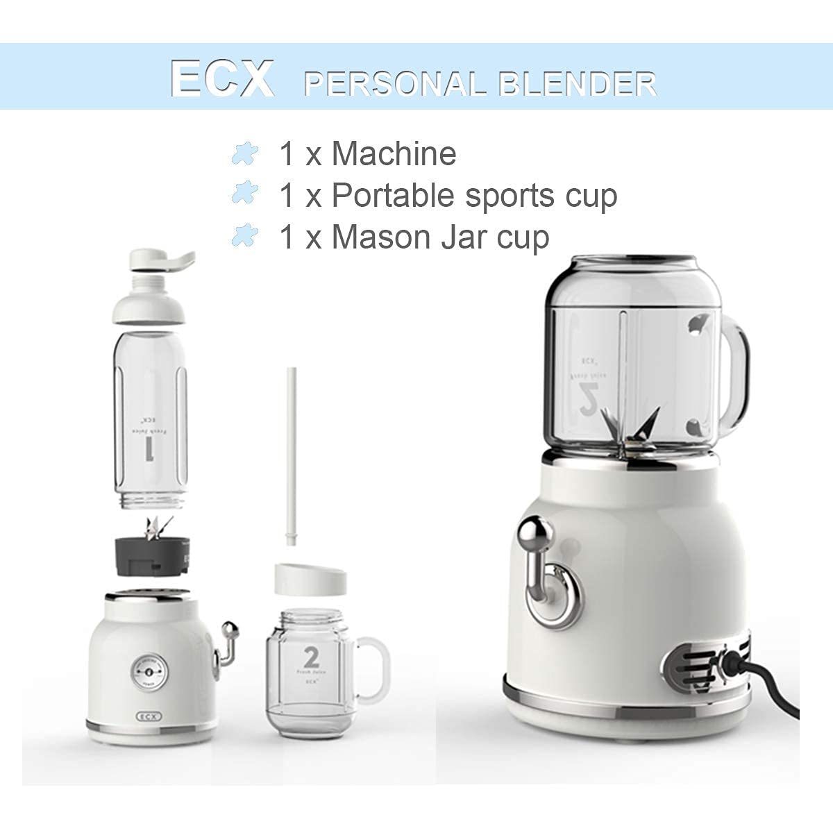 Personal Blender Maker For Shakes & Smoothies